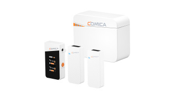 Comica Audio Vimo C3 (бял) - безжичен микрофон тип "брошка"