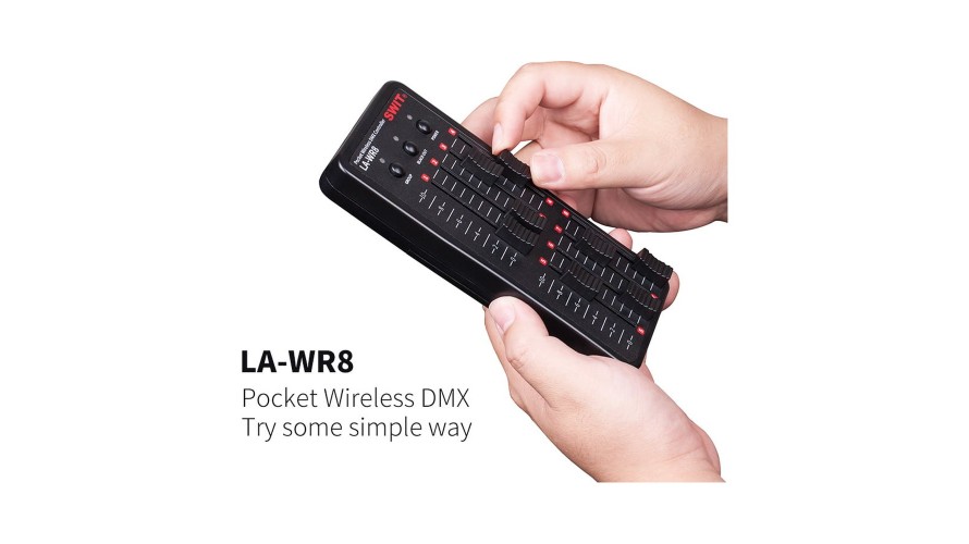 SWIT LA-WR8 Tx – предавател за джобен безжичен DMX контролер SWIT LA-WR8 Tx – предавател за джобен безжичен DMX контролер
