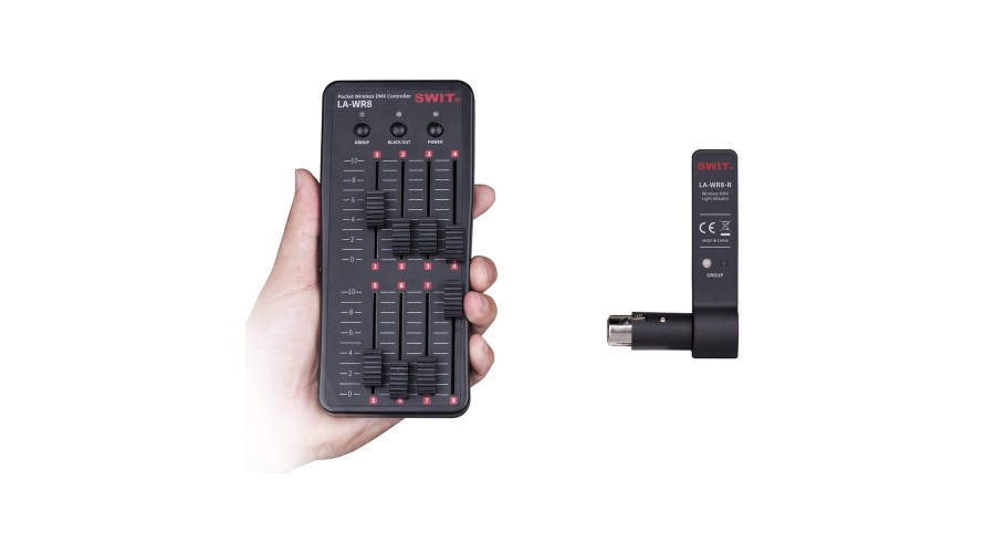 SWIT LA-WR8 – джобен безжичен DMX контролер, Tx + 3 Rx SWIT LA-WR8 – джобен безжичен DMX контролер, Tx + 3 Rx