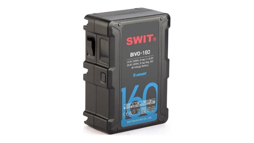 SWIT BIVO-160 – двуволтова B-mount батерия 160 Wh, 14,4/28,8 V