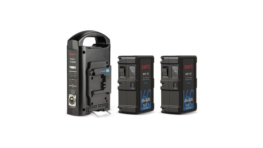 SWIT BIVO-160 ×2 URSA KIT – 2 B-mount батерии 160 Wh + зарядно S-3822B