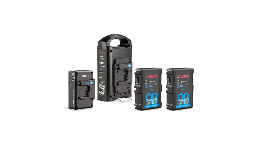 SWIT BIVO-98 ×2 Fly URSA KIT – 2 B-mount батерии 98 Wh + hot-swap плоча + зарядно