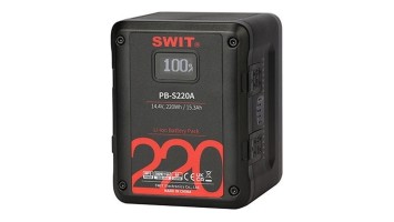 SWIT PB-S220A – квадратна Gold Mount батерия 220 Wh за кино камери
