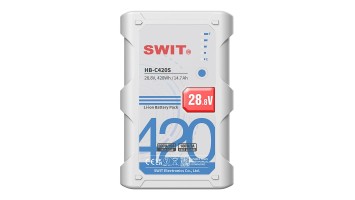 SWIT HB-C420S – V-mount батерия 420 Wh, 28,8 V SWIT HB-C420S – V-mount батерия 420 Wh, 28,8 V