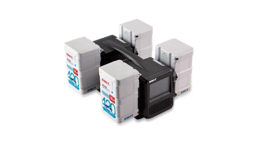 SWIT комплект 4 × HB-C420S + 4-канално зарядно PC-P461S SWIT комплект 4 × HB-C420S + 4-канално зарядно PC-P461S