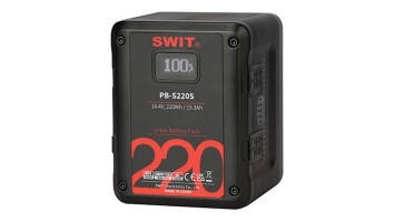 SWIT PB-S220S – квадратна V-mount батерия 220 Wh за кино камери