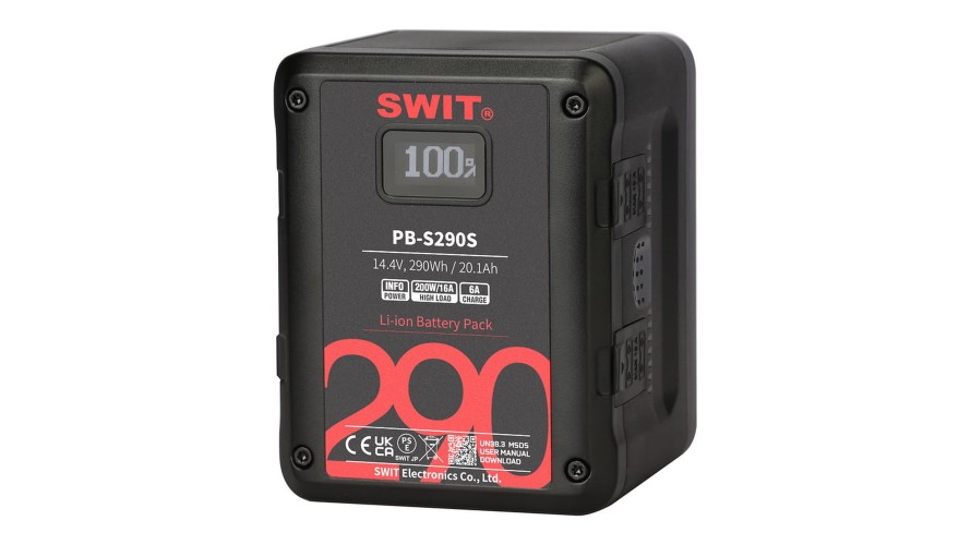 SWIT PB-S290S – квадратна V-mount батерия 290 Wh за кино камери