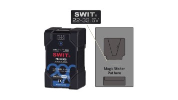 SWIT Magic Sticker – стикери за 14/28 V батерии PB-H
