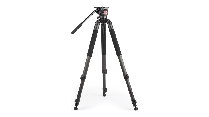 SWIT MUF100C – карбонов видео статив с флуидна глава, 10 kg