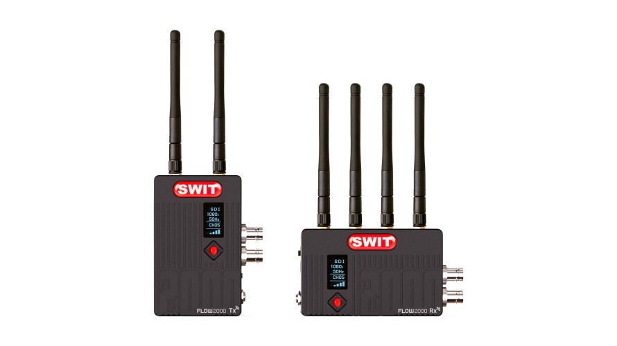 SWIT FLOW2000 – безжична видео система Tx + Rx 600 m, SDI/HDMI